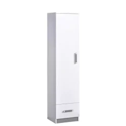 Zestawy Mebli Młodzieżowych>DOMEL Regał z szufladą biały półki TRAFIKO