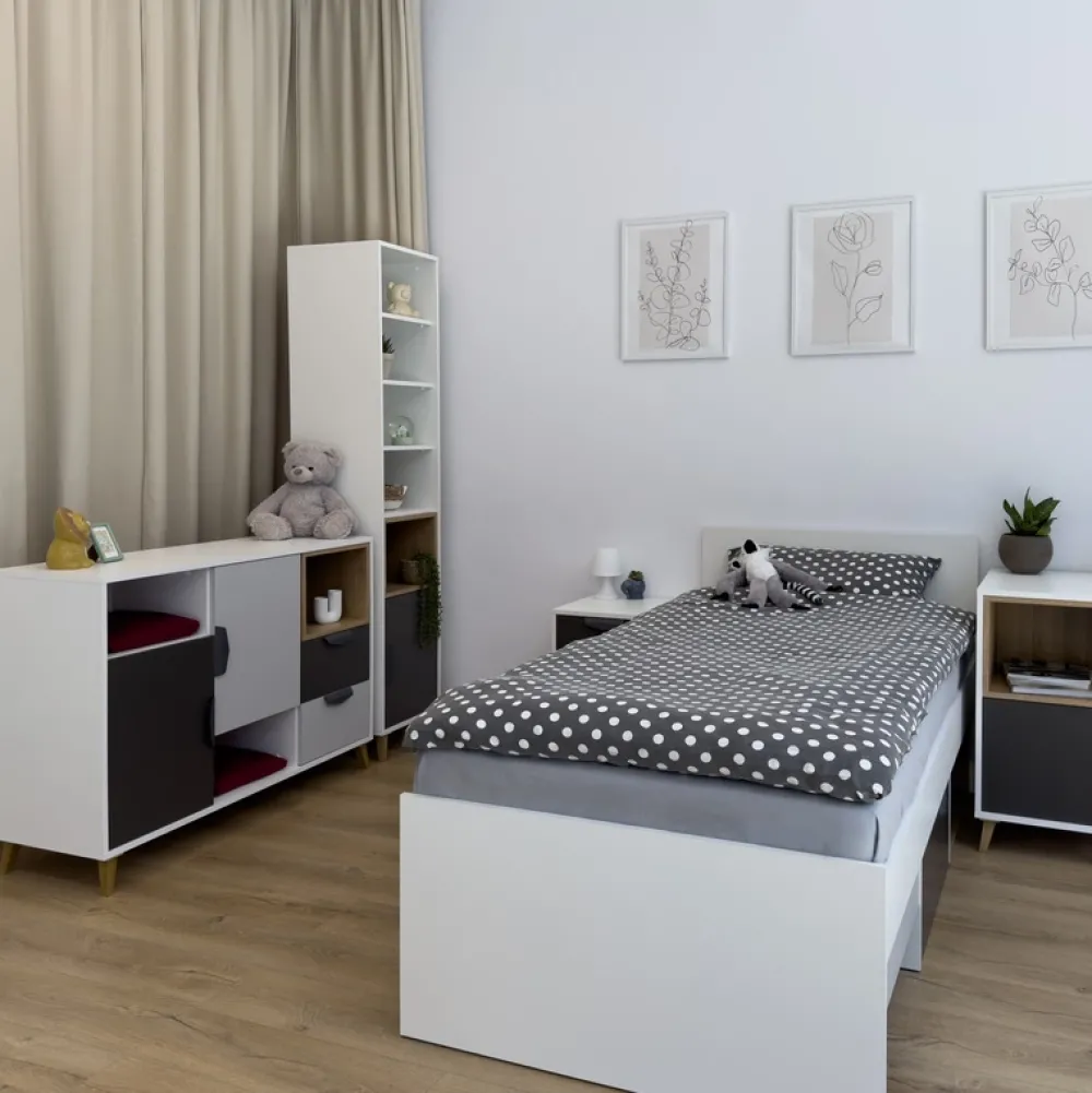 Meble Młodzieżowe|Zestawy Mebli Młodzieżowych>JUREK Regał z szufladami 80 cm JORK