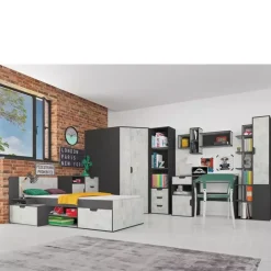Zestawy Mebli Młodzieżowych>MEBLAR Regał z szufladami NELSE