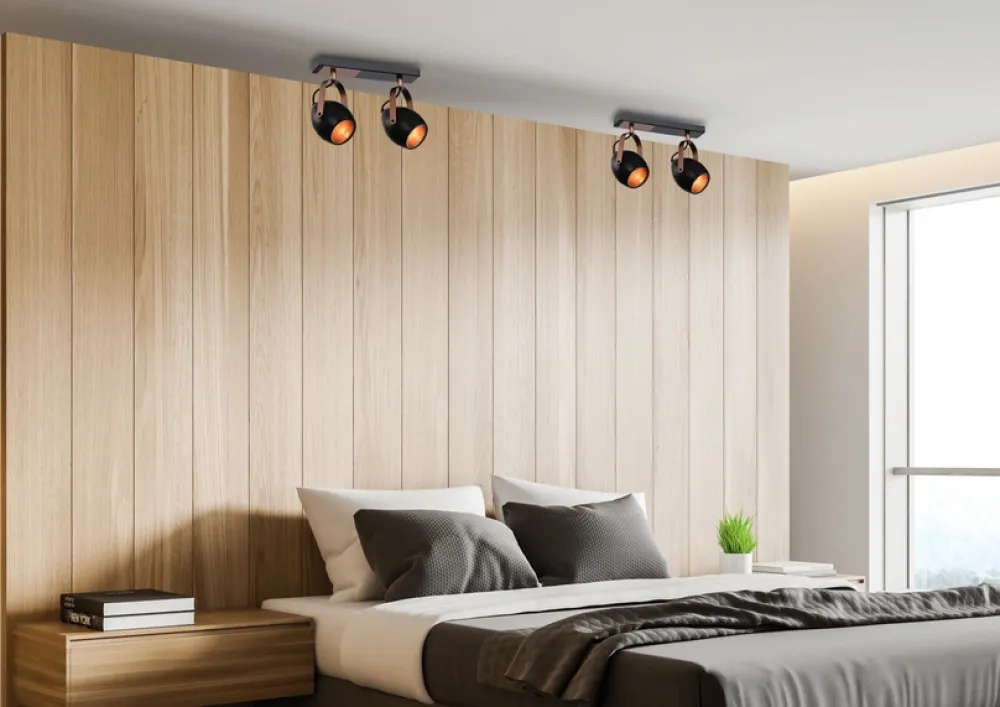 Oświetlenie Przedpokoju|Oświetlenie Sypialni>Candellux Lighting Regulowana lampa sufitowa Anica E14 2x40W