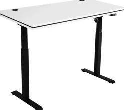 Biurka>Lempert Regulowane elektrycznie biurko białe MULL 138x67 cm metalowe nogi