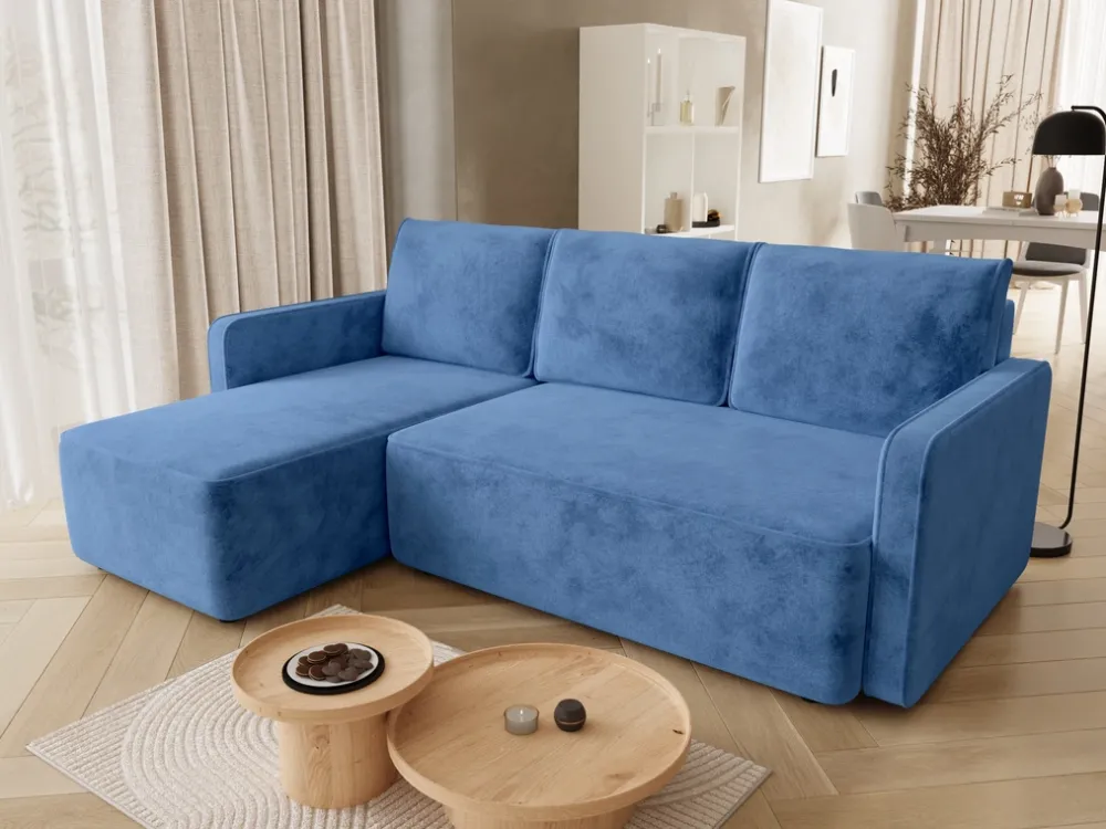 Meble Dla Dzieci|Meble Młodzieżowe>BROMARKT Rogówka do salonu z pojemnikiem i funkcją spania QULIO