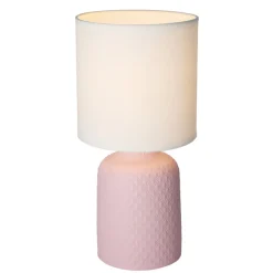 Oświetlenie Pokoju Dziecięcego|Oświetlenie Sypialni>Candellux Lighting Różowa lampka nocna ceramiczna Iner