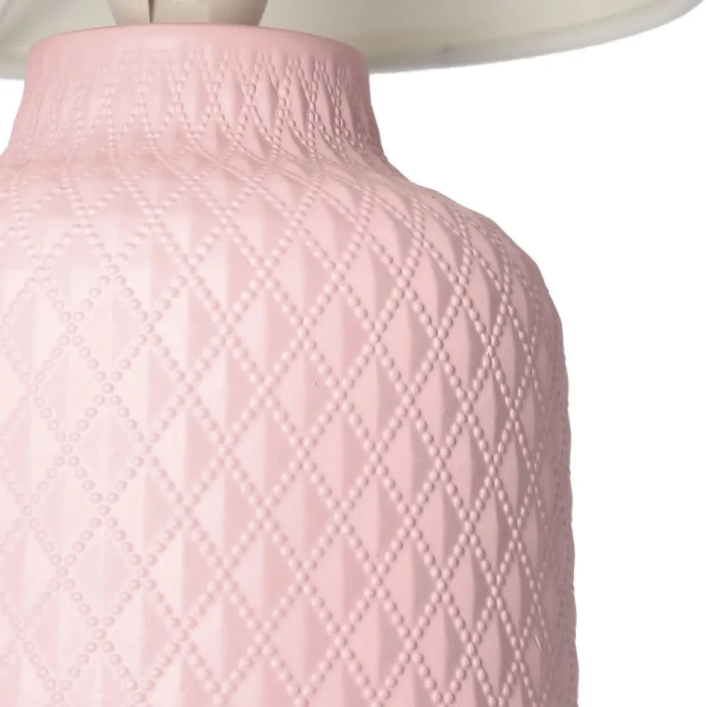 Oświetlenie Pokoju Dziecięcego|Oświetlenie Sypialni>Candellux Lighting Różowa lampka nocna ceramiczna Iner