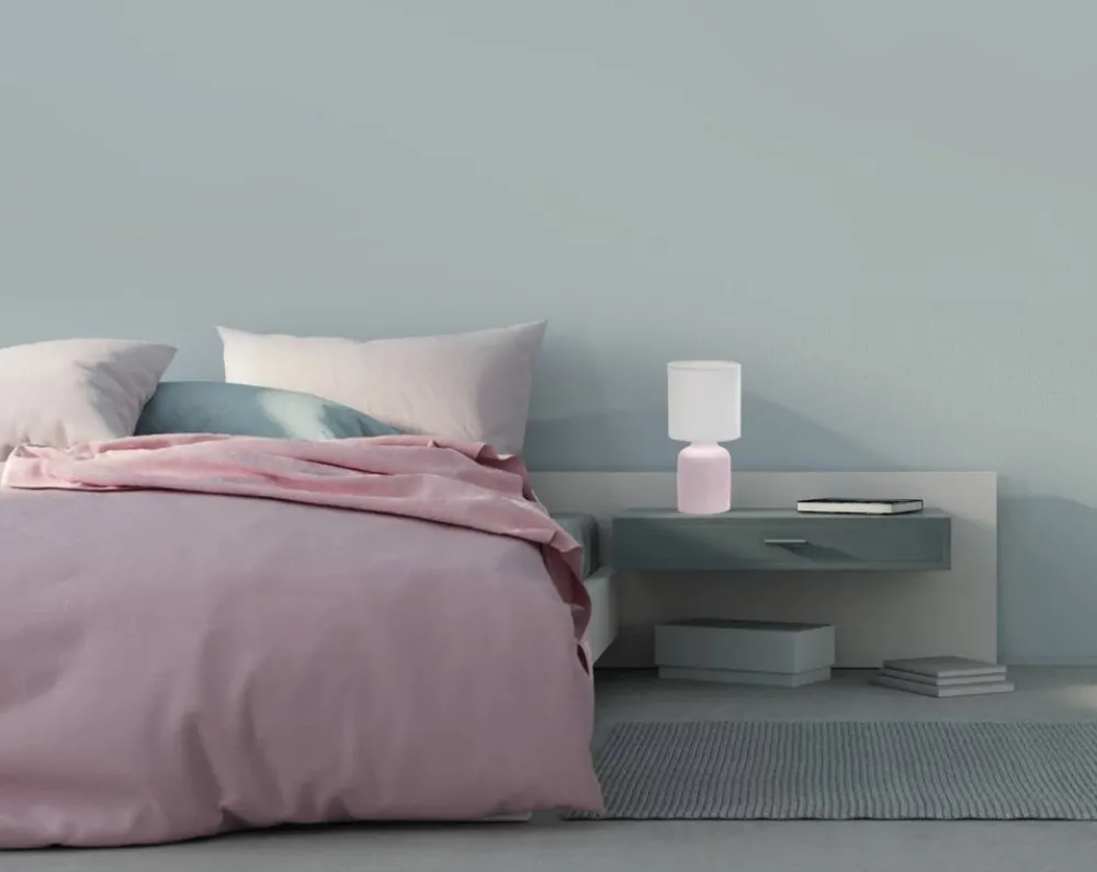 Oświetlenie Pokoju Dziecięcego|Oświetlenie Sypialni>Candellux Lighting Różowa lampka nocna ceramiczna Iner