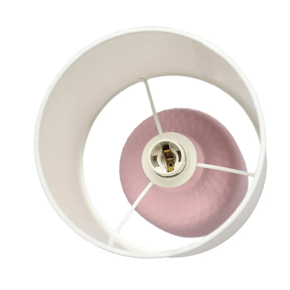 Oświetlenie Pokoju Dziecięcego|Oświetlenie Sypialni>Candellux Lighting Różowa lampka nocna ceramiczna Iner