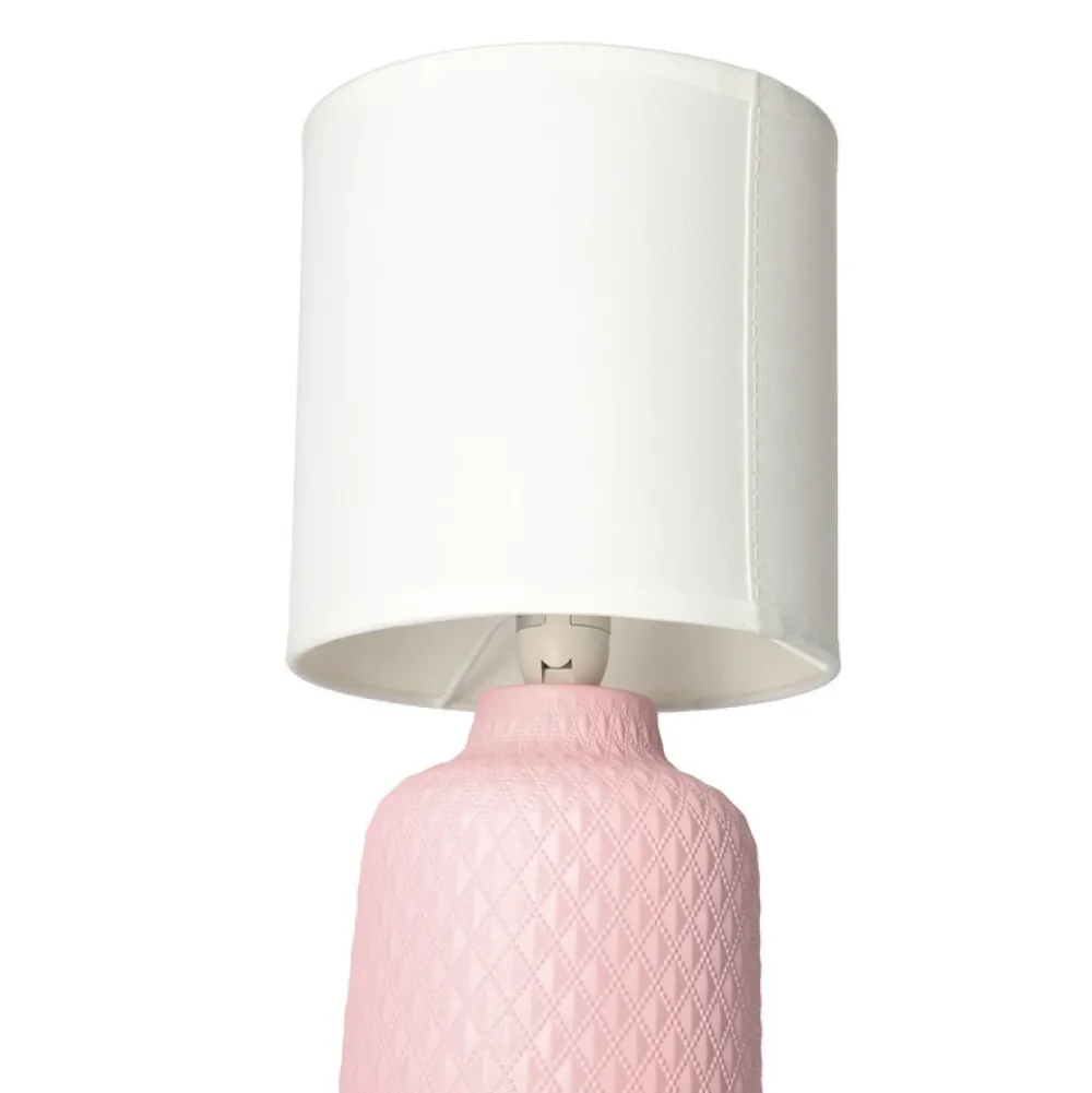Oświetlenie Pokoju Dziecięcego|Oświetlenie Sypialni>Candellux Lighting Różowa lampka nocna ceramiczna Iner