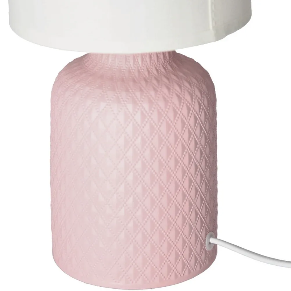 Oświetlenie Pokoju Dziecięcego|Oświetlenie Sypialni>Candellux Lighting Różowa lampka nocna ceramiczna Iner