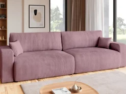 Meble Dla Dzieci|Kanapy I Sofy>BROMARKT Różowa rozkładana sofa z funkcją spania do salonu PUMI