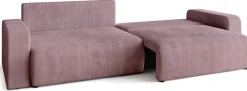 Meble Dla Dzieci|Kanapy I Sofy>BROMARKT Różowa rozkładana sofa z funkcją spania do salonu PUMI