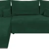 Meble Dla Dzieci|Narożniki>BROMARKT Rozkłada kanapa narożna do salonu SYDNEY welur butelkowa zieleń