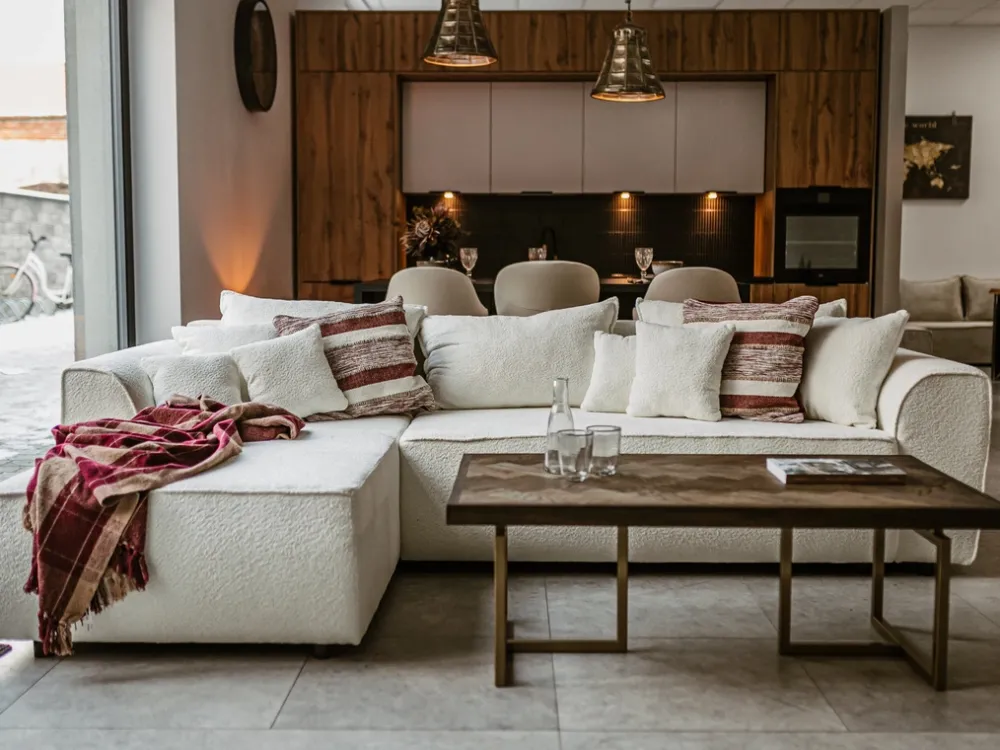 Meble Dla Dzieci|Narożniki>BROMARKT Rozkłada kanapa narożna do salonu SYDNEY welur butelkowa zieleń