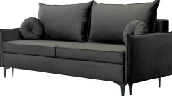 Meble Dla Dzieci|Kanapy I Sofy>UNISTYL MEBLE Rozkładana grafitowa sofa z pojemnikiem do salonu LIVO