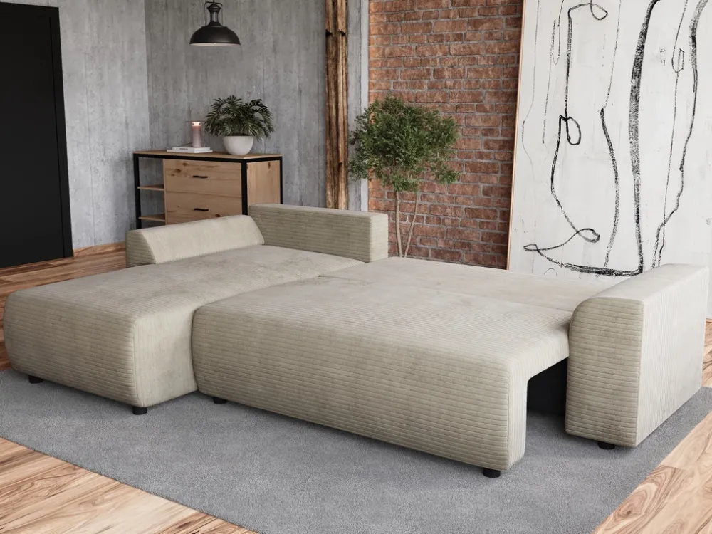 Meble Dla Dzieci|Narożniki>BROMARKT Rozkładana kanapa narożna do salonu z funkcją spania ROMEO