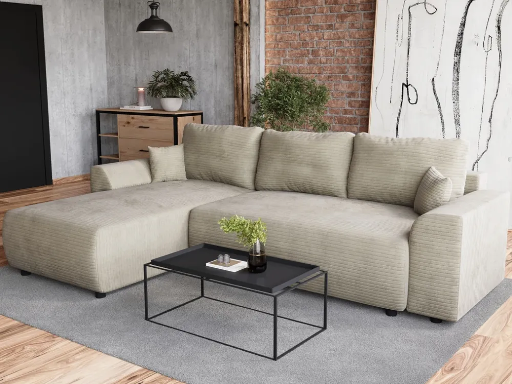 Meble Dla Dzieci|Narożniki>BROMARKT Rozkładana kanapa narożna do salonu z funkcją spania ROMEO