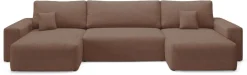 Narożniki>BROMARKT Rozkładana kanapa narożna w kształcie U duża welur z funkcją spania CAMILO