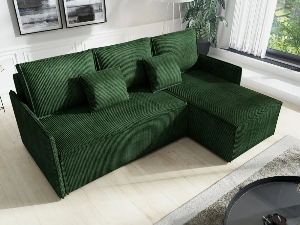 Narożniki>IZABELLA MEBLE Rozkładana kanapa narożna z funkcją spania do salonu ATLANTIC