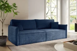 Kanapy I Sofy|Meble Dla Dzieci></noscript>BROMARKT Rozkładana kanapa z funkcją spania i pojemnikiem do salonu RIMO niebieska