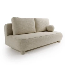 Meble Dla Dzieci|Meble Młodzieżowe>UNISTYL MEBLE Rozkładana kanapa z funkcją spania i pojemnikiem do salonu boucle beż jasny GISELLE