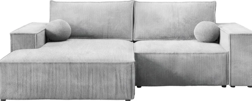 Meble Dla Dzieci|Narożniki>BROMARKT Rozkładana rogówka do salonu z funkcją spania szara PABLO MINI