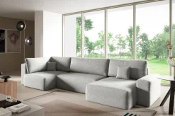 Narożniki>BROMARKT Rozkładana rogówka do salonu w kształcie U z funkcją spania CAMILO MAXI