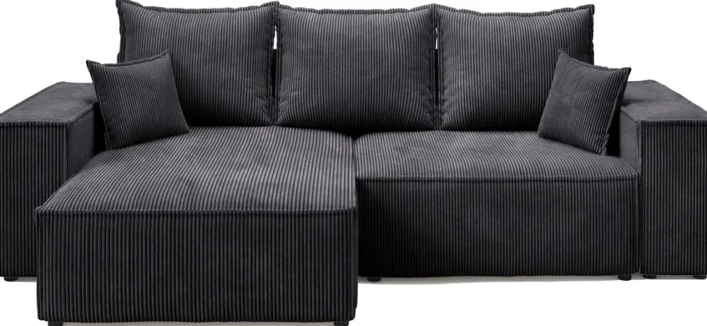 Meble Dla Dzieci|Narożniki>BROMARKT Rozkładana rogówka do salonu z funkcją spania sztruksowa ELDON