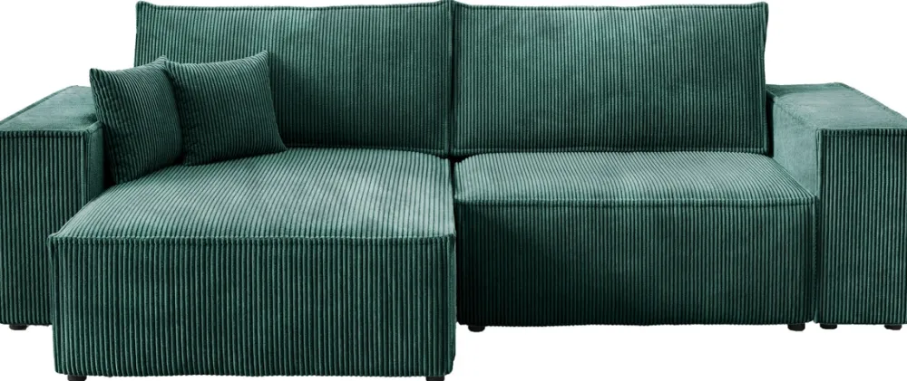 Meble Dla Dzieci|Narożniki>BROMARKT Rozkładana rogówka do salonu z funkcją spania sztruksowa PEDRO