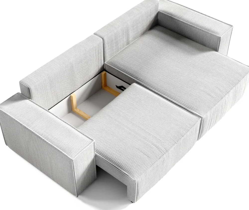 Meble Dla Dzieci|Narożniki>BROMARKT Rozkładana rogówka do salonu z funkcją spania sztruksowa PEDRO