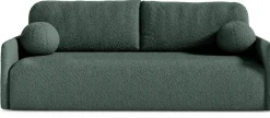 Meble Dla Dzieci|Kanapy I Sofy>Meble Grand Rozkładana sofa boucle do salonu z funkcją spania zielona CLOUD