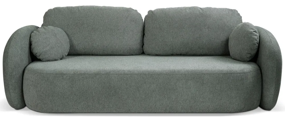 Meble Dla Dzieci|Kanapy I Sofy>LASKI Rozkładana sofa do salonu z funkcją spania i pojemnikem OMERO szara