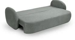 Meble Dla Dzieci|Kanapy I Sofy>LASKI Rozkładana sofa do salonu z funkcją spania i pojemnikem OMERO szara