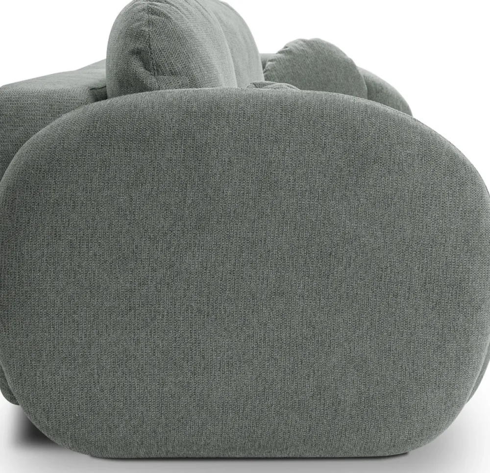 Meble Dla Dzieci|Kanapy I Sofy>LASKI Rozkładana sofa do salonu z funkcją spania i pojemnikem OMERO szara