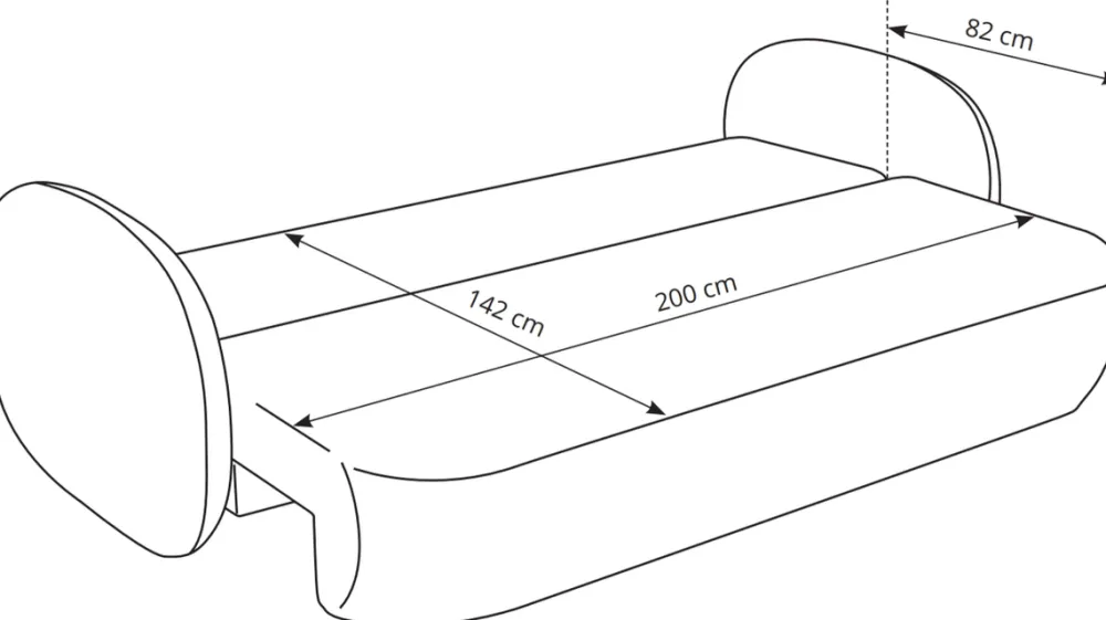 Meble Dla Dzieci|Kanapy I Sofy>LASKI Rozkładana sofa do salonu z funkcją spania i pojemnikem OMERO szara