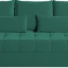 Meble Dla Dzieci|Meble Młodzieżowe>BROMARKT Rozkładana sofa trzyosobowa z funkcją spania HOT butelkowa zieleń