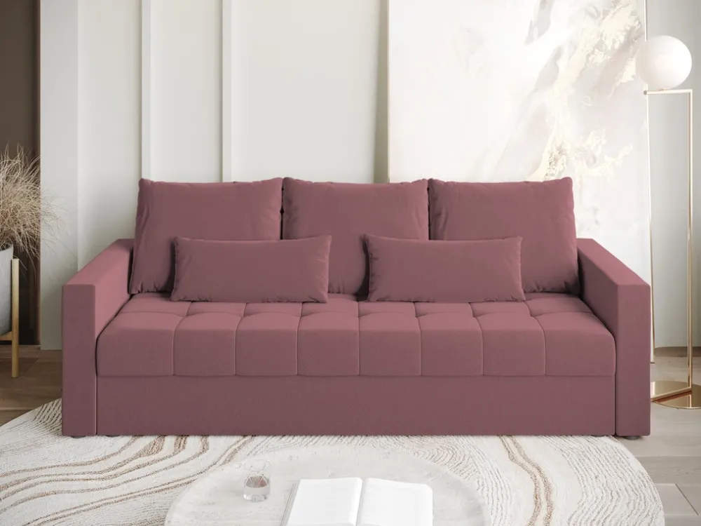 Kanapy I Sofy|Meble Dla Dzieci>BROMARKT Rozkładana sofa trzyosobowa z funkcją spania HOT pudrowy róż