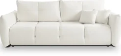 Meble Dla Dzieci|Meble Młodzieżowe>LASKI Rozkładana sofa z funkcją spania do salonu BERGAMO kremowa