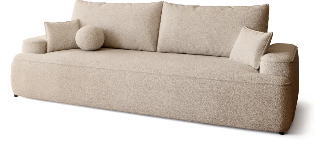 Kanapy I Sofy|Meble Młodzieżowe>BROMARKT Rozkładana sofa z funkcją spania i pojemnikiem CARMELLO boucle