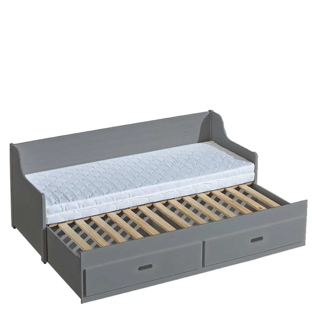 Łóżka Młodzieżowe|Łóżka Dziecięce>DOLMAR Rozkładane łóżko do pokoju dziecięcego 160x200 cm SELLO popiel