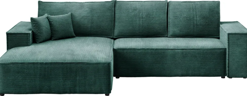 Meble Dla Dzieci|Narożniki>BROMARKT Rozkładany narożnik do salonu sztruksowy PABLO