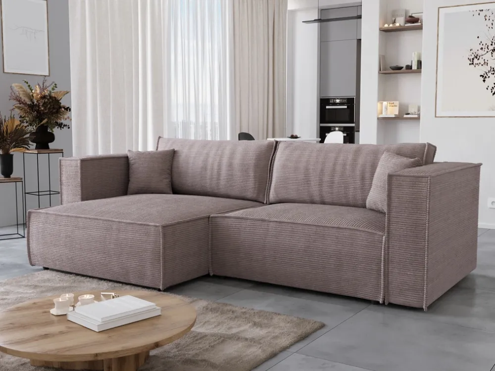 Meble Dla Dzieci|Narożniki>BROMARKT Rozkładany narożnik do salonu z funkcją spania i pojemnikiem MIZARU