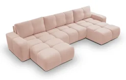 Narożniki></noscript>LASKI Rozkładany narożnik do salonu w kształcie U z funkcją spania SAVINO