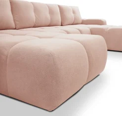 Narożniki></noscript>LASKI Rozkładany narożnik do salonu w kształcie U z funkcją spania SAVINO