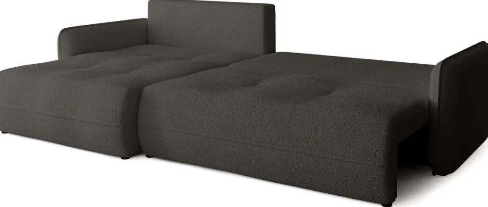 Meble Dla Dzieci|Meble Młodzieżowe>BROMARKT Rozkładany narożnik do salonu z funkcją spania CLAUDIO boucle