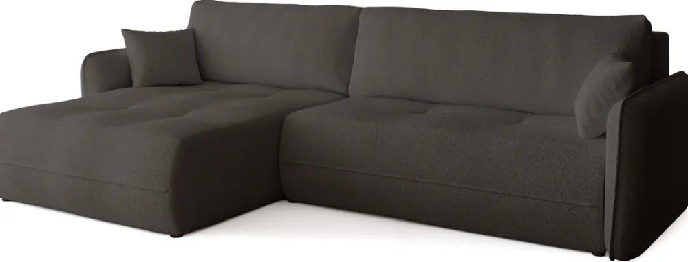 Meble Dla Dzieci|Meble Młodzieżowe>BROMARKT Rozkładany narożnik do salonu z funkcją spania CLAUDIO boucle