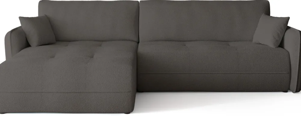 Meble Dla Dzieci|Meble Młodzieżowe>BROMARKT Rozkładany narożnik do salonu z funkcją spania CLAUDIO boucle