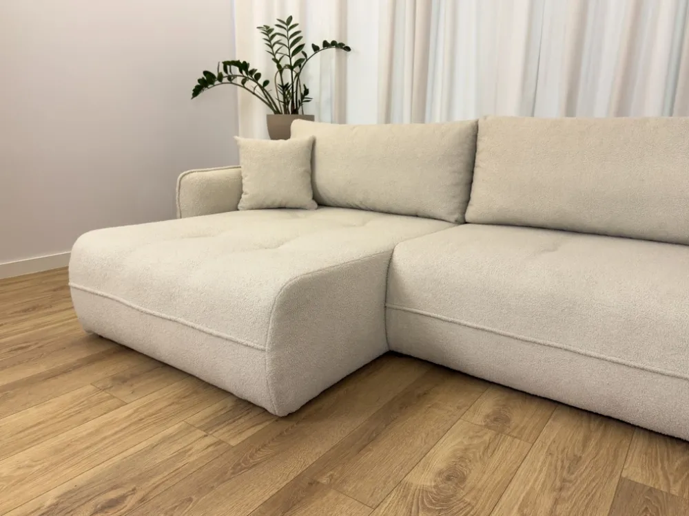 Meble Dla Dzieci|Meble Młodzieżowe>BROMARKT Rozkładany narożnik do salonu z funkcją spania CLAUDIO boucle