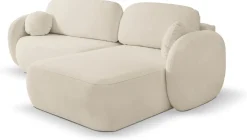 Narożniki></noscript>LASKI Rozkładany narożnik do salonu z funkcją spania beżowy OMERO