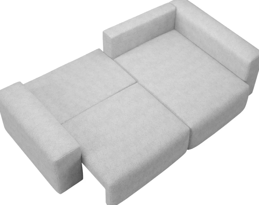 Narożniki>BROMARKT Rozkładany narożnik do salonu z funkcją spania boucle CAMILO DUO