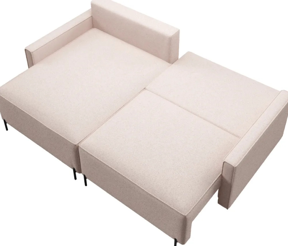 Meble Dla Dzieci|Narożniki>BROMARKT Rozkładany narożnik na nóżkach z funkcją spania i pojemnikiem NORTON zielony