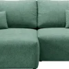 Narożniki>BROMARKT Rozkładany narożnik zielony do salonu z funkcją spania CAMILO DUO
